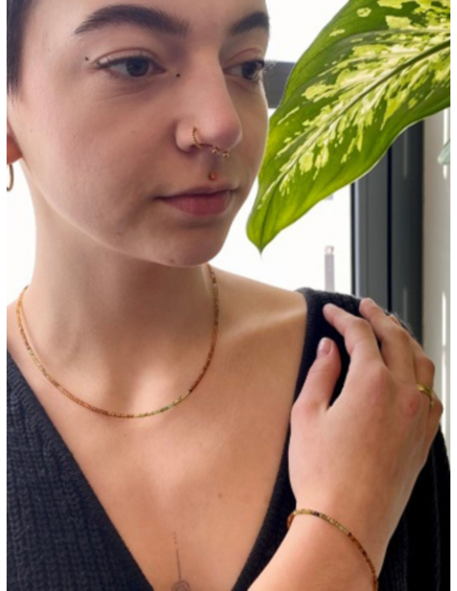 Toermalijn oranje sieraden set Summer Vibes