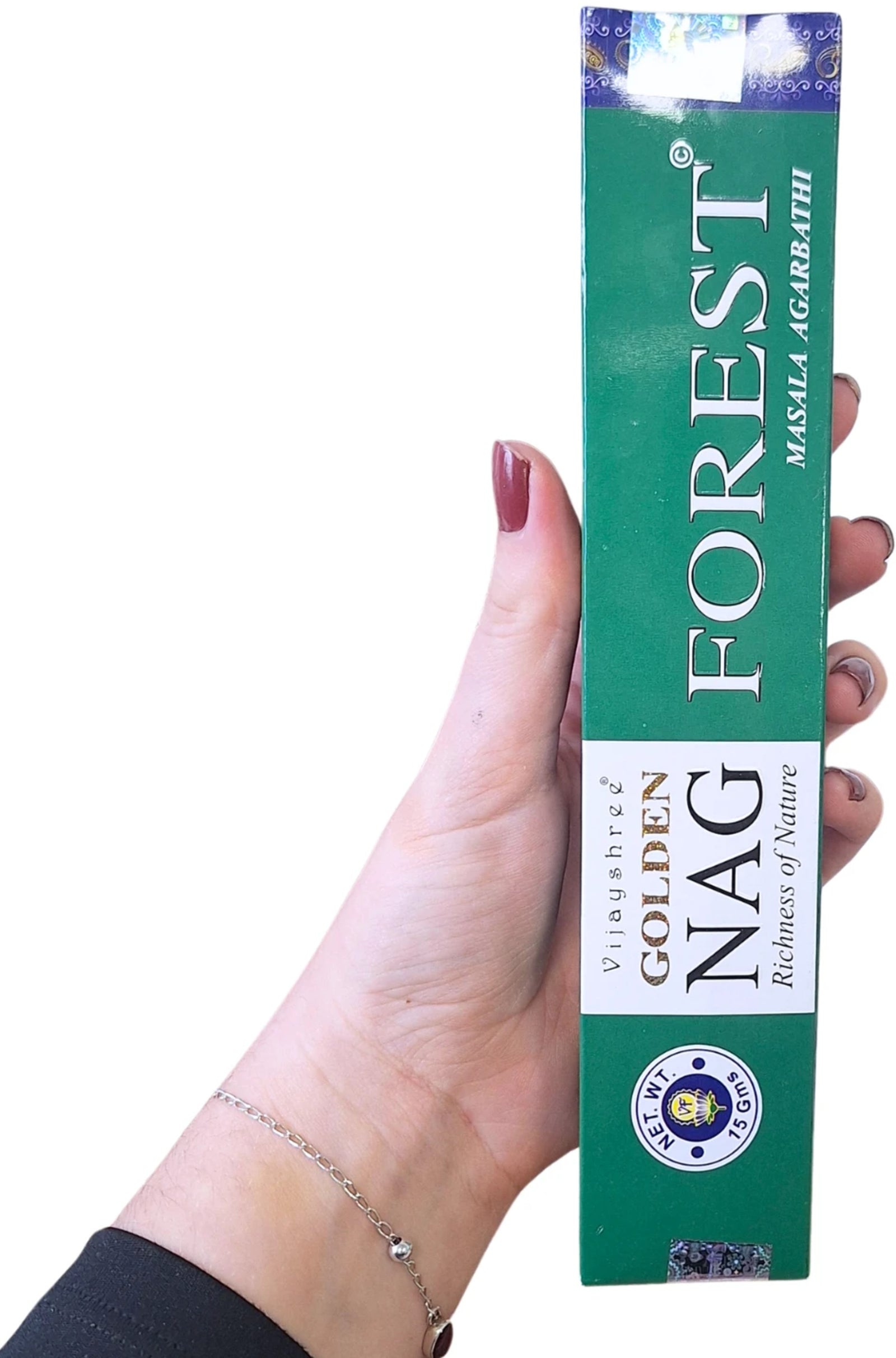 Vijayshree Golden NAG Forest Wierook Stokjes - pakje van 15 gram