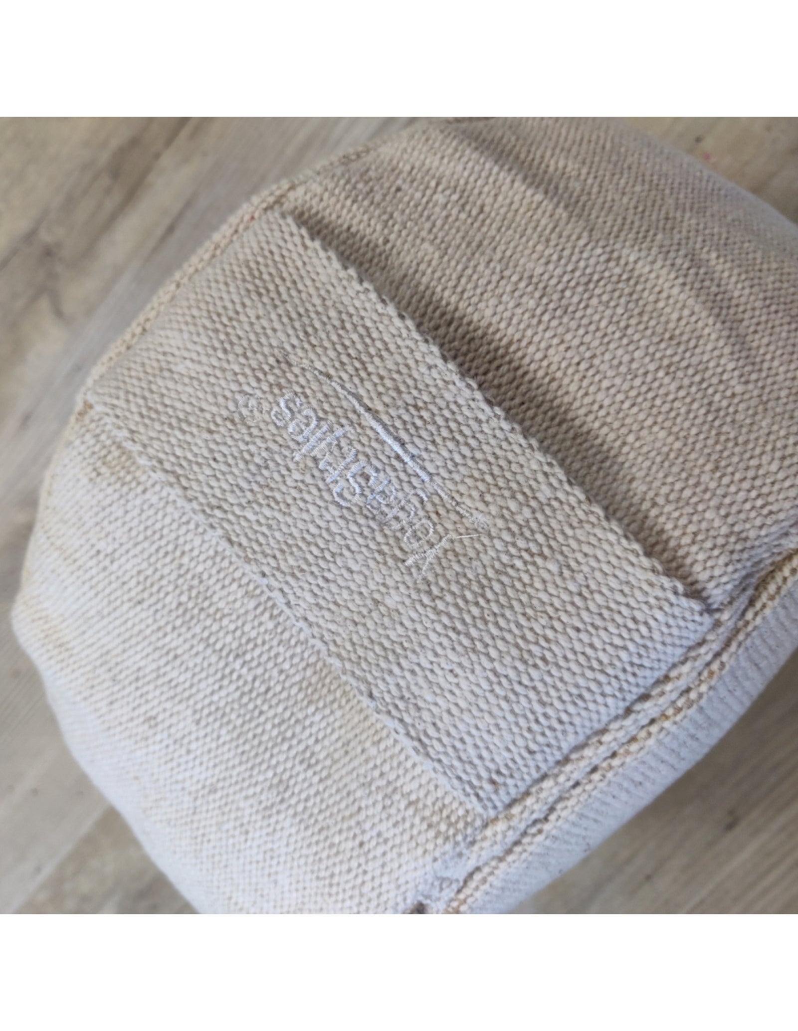 YogaStyles Design Meditatiekussen Zitkussen rond - creme - jute look