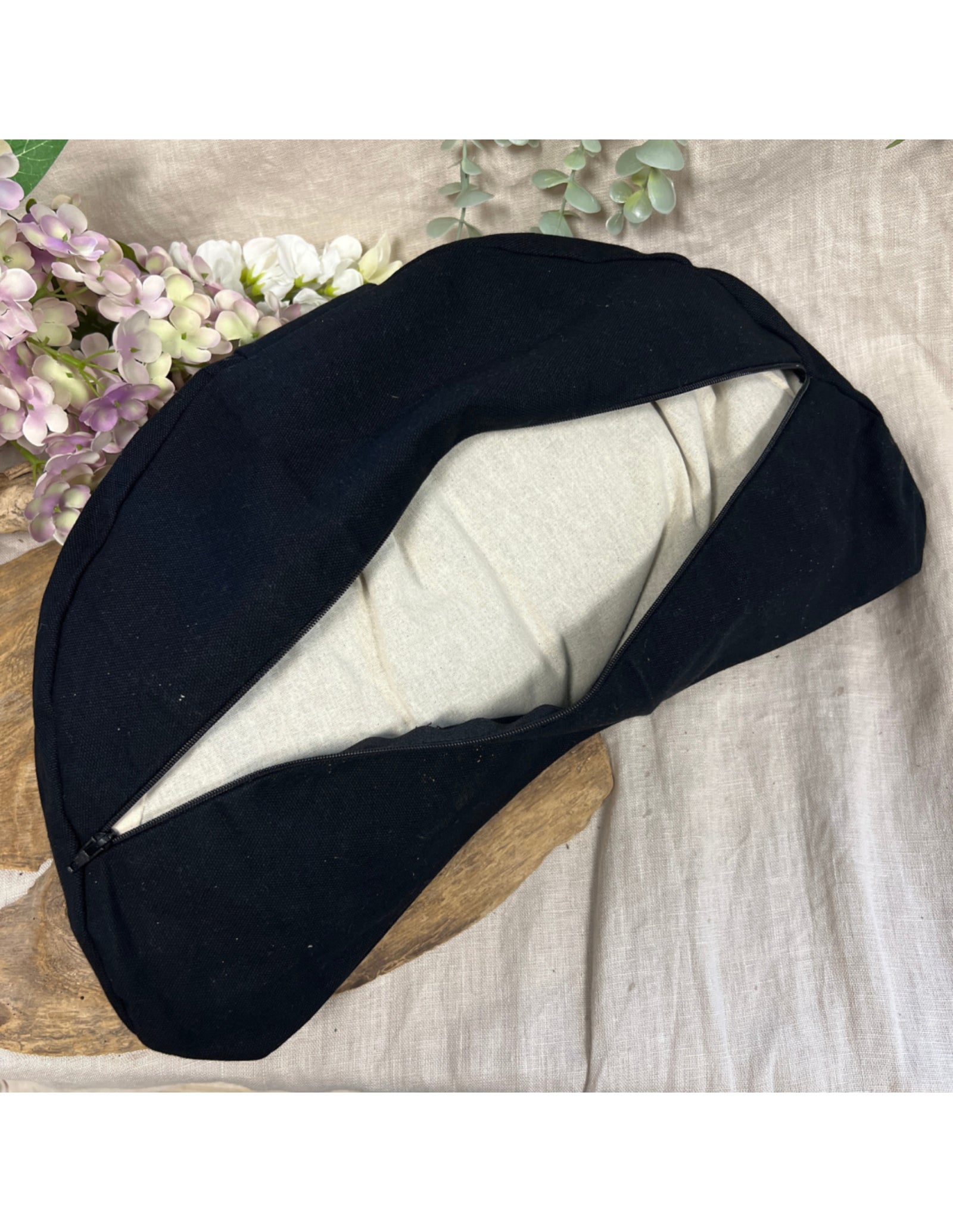 YogaStyles Meditatiekussen Organic Moon Zwart