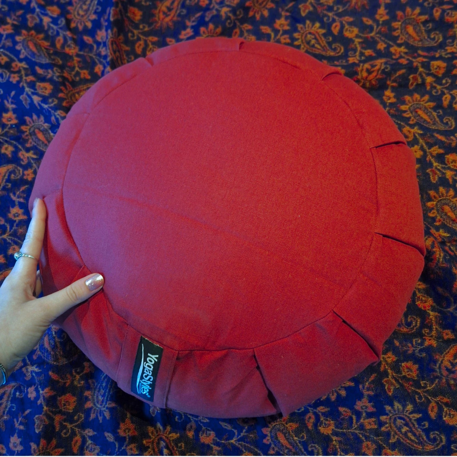 YogaStyles Meditatiekussen Pro-Zafu rood donker