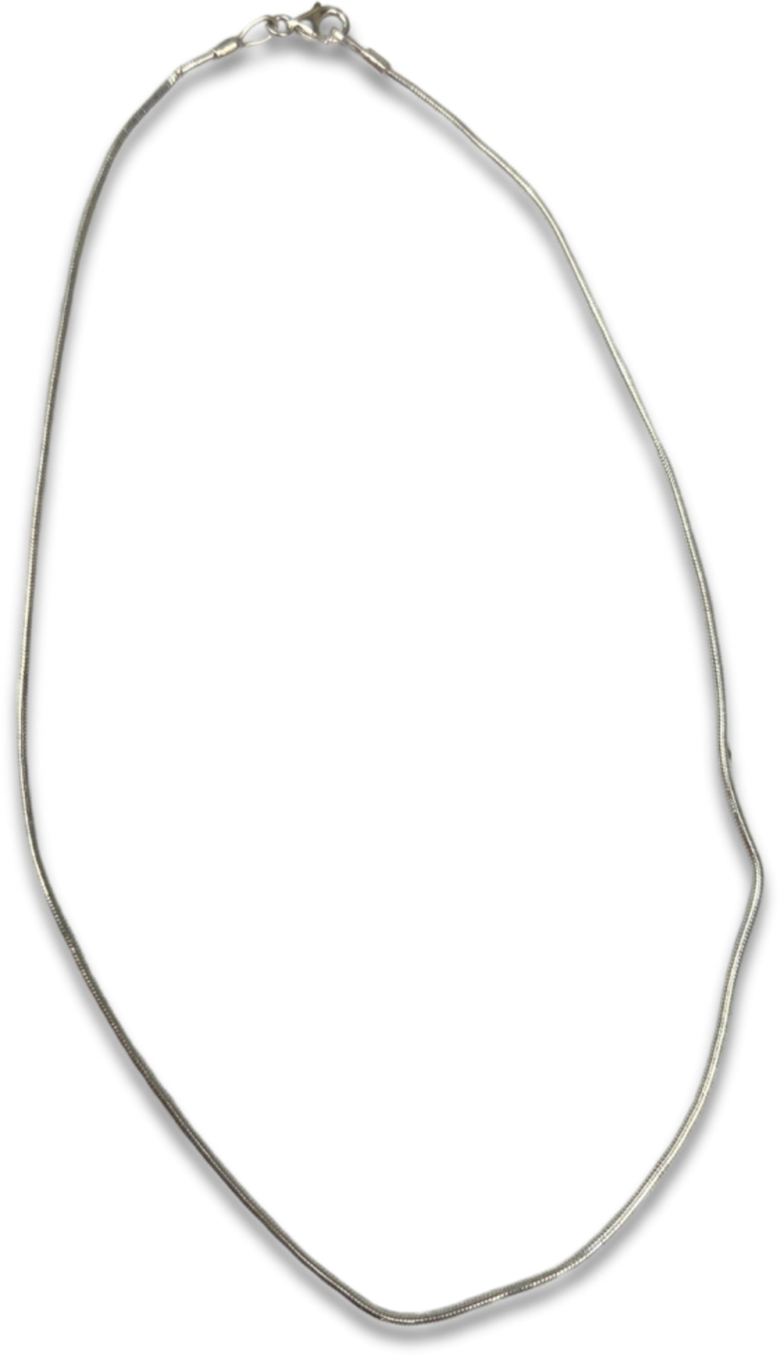 Zilveren collier snake 40 cm los