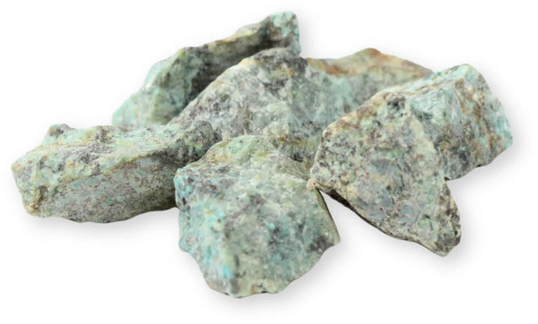 Afrikaanse Turkoois 500 gram ruwe edelsteen brokjes