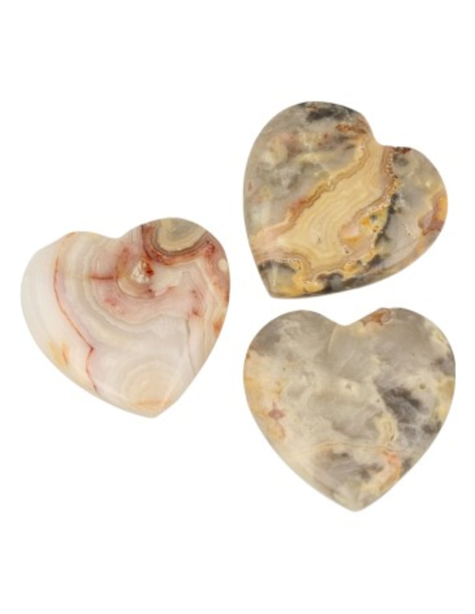 Agaat crazy lace edelsteen hart 30 mm