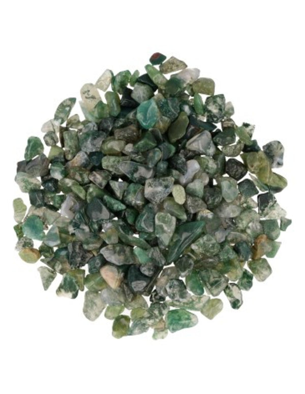 Agaat mos 500 gr. edelsteen trommelstenen (mt1)