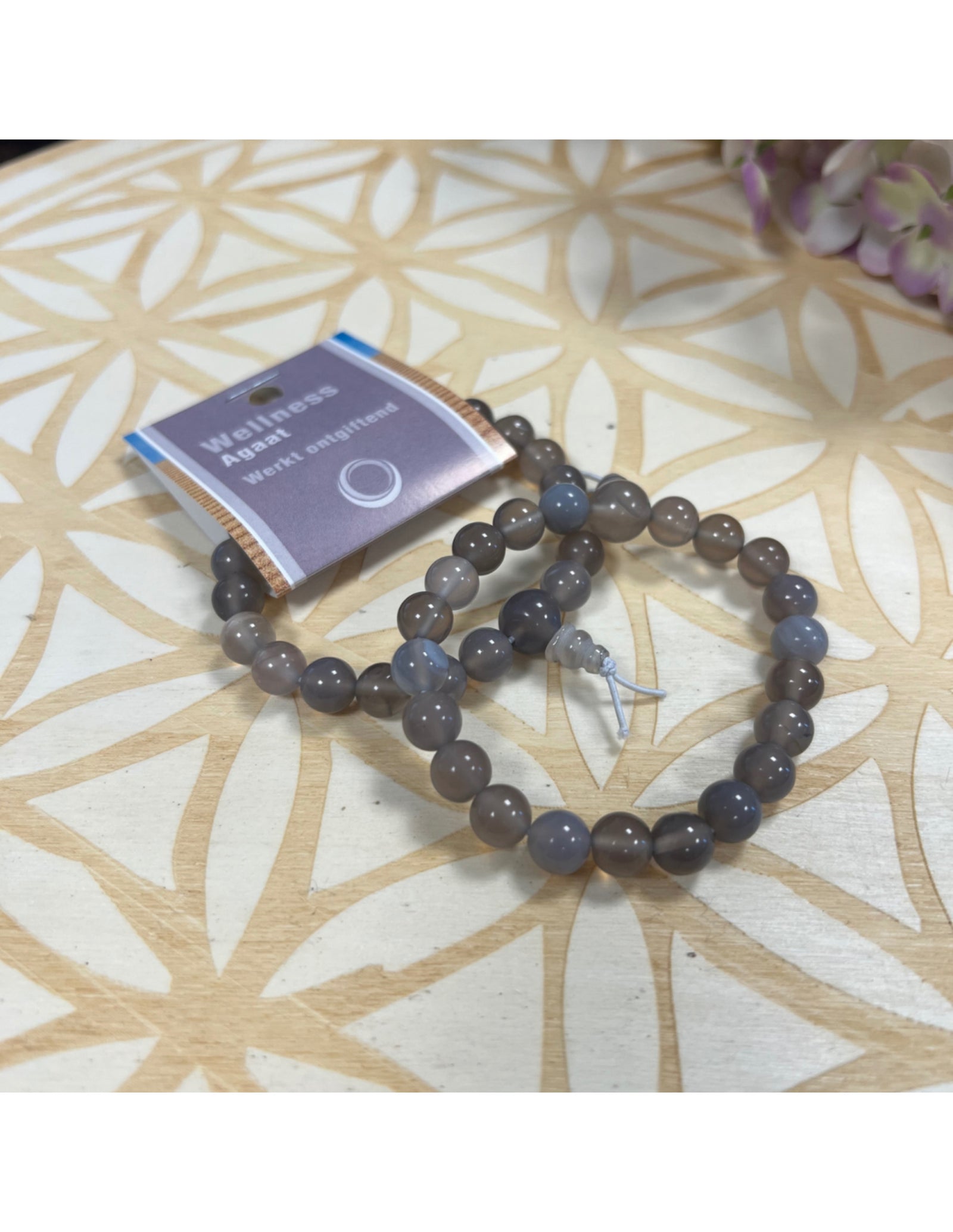 Agaat powerbead armband