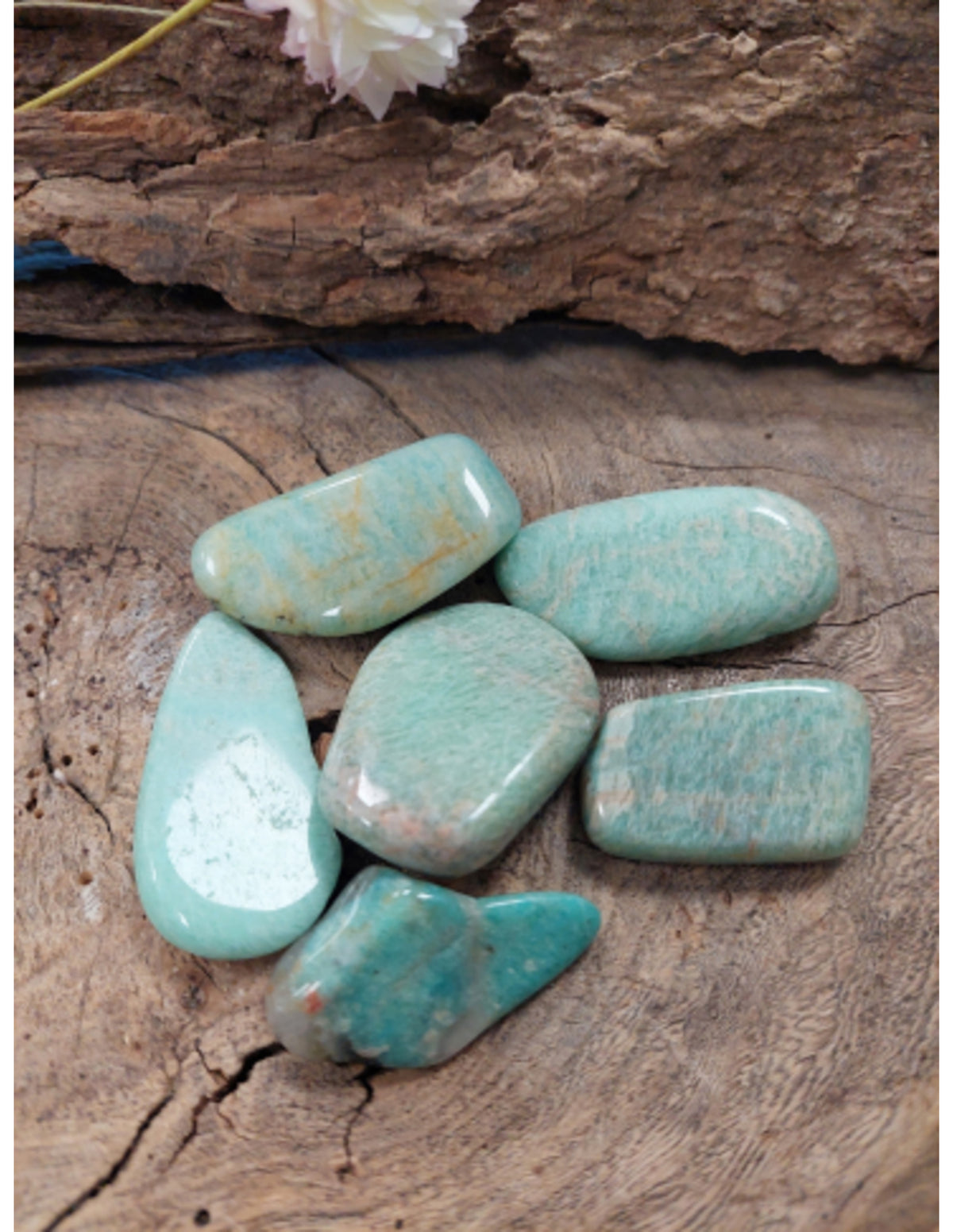 Amazoniet 100 gr. trommelstenen (mt3)