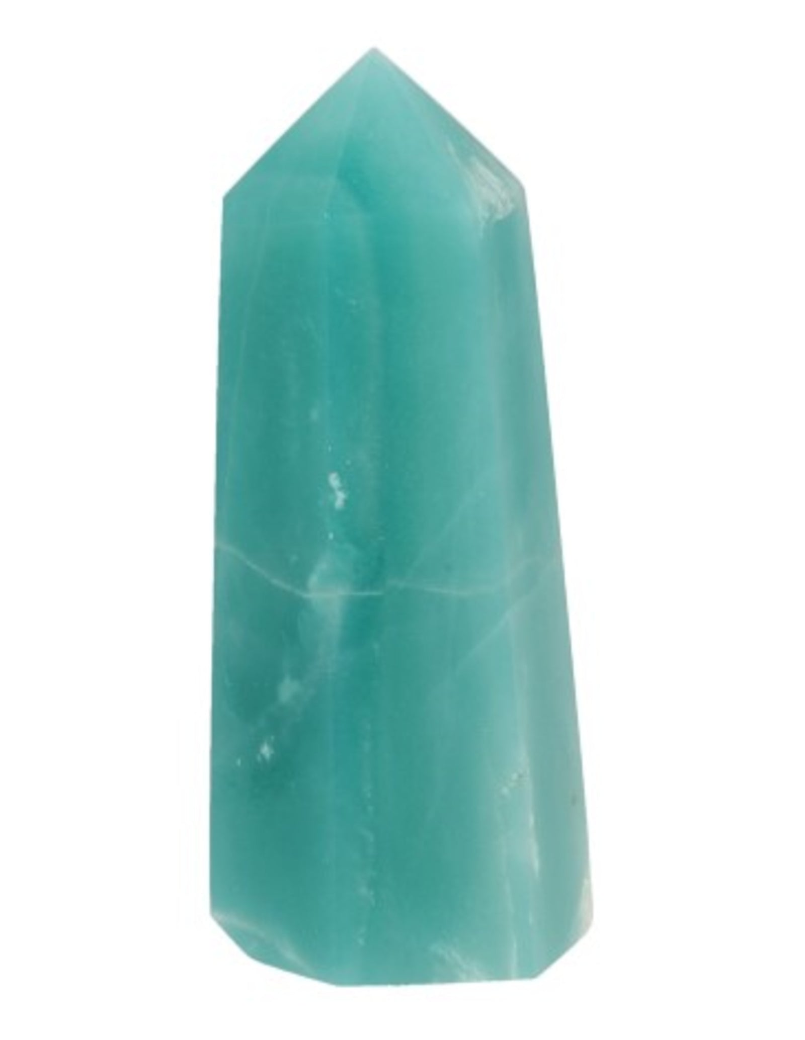 Amazoniet edelsteen punt 7-8 cm