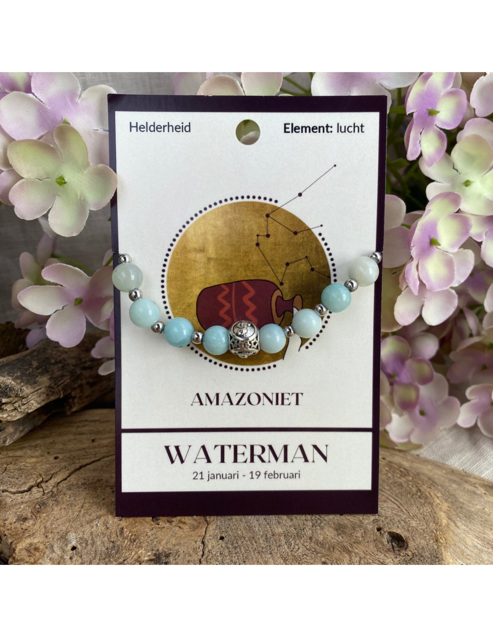 Amazoniet sterrenbeeld armband - Waterman