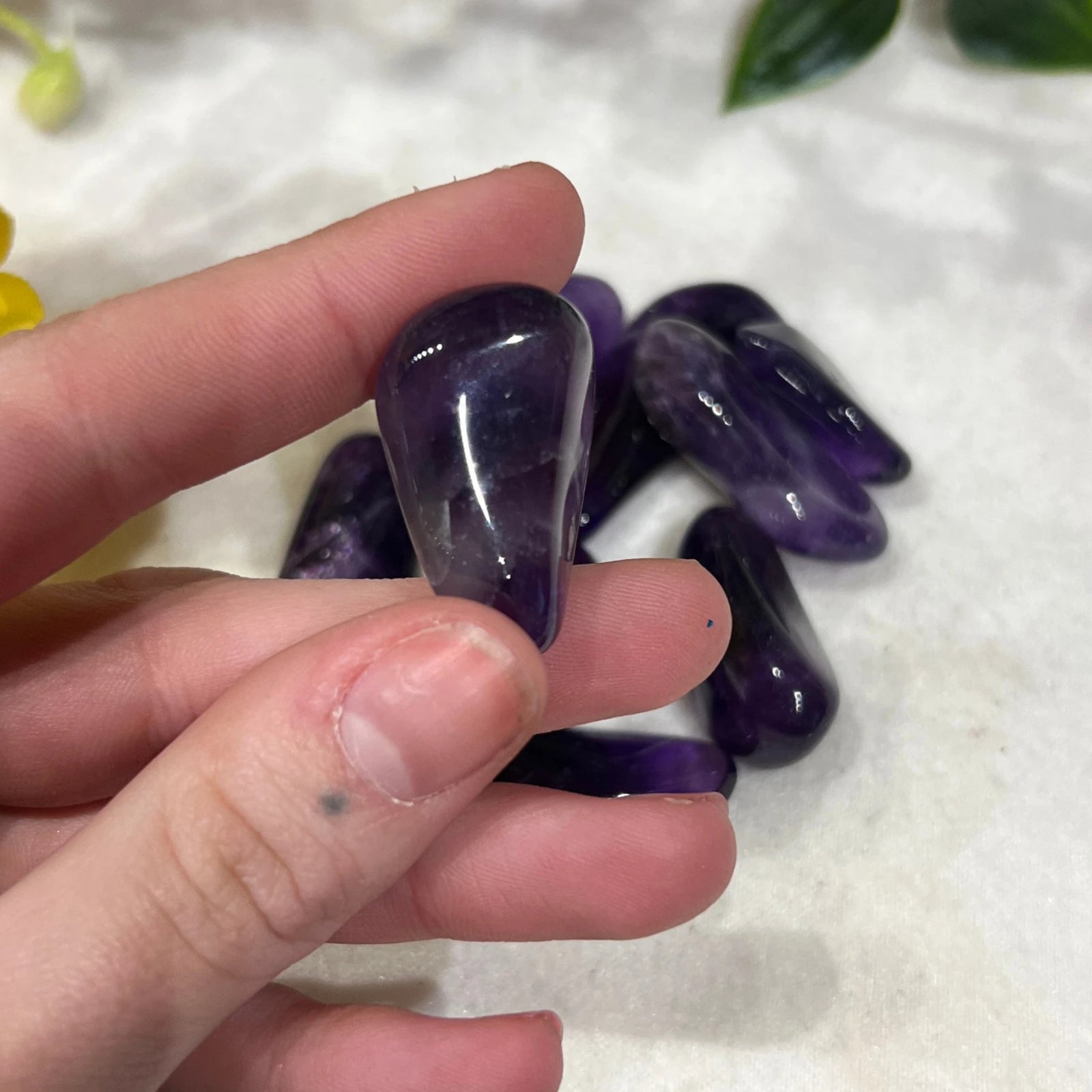 Amethist A trommelstenen 100 gr. (mt2-3)