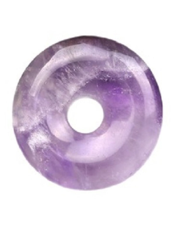 Amethist edelsteen donut 30 mm Hanger