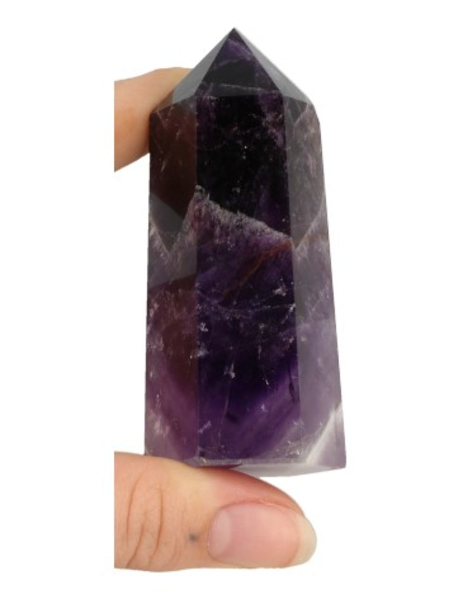 Amethist edelsteen punt 7-8 cm