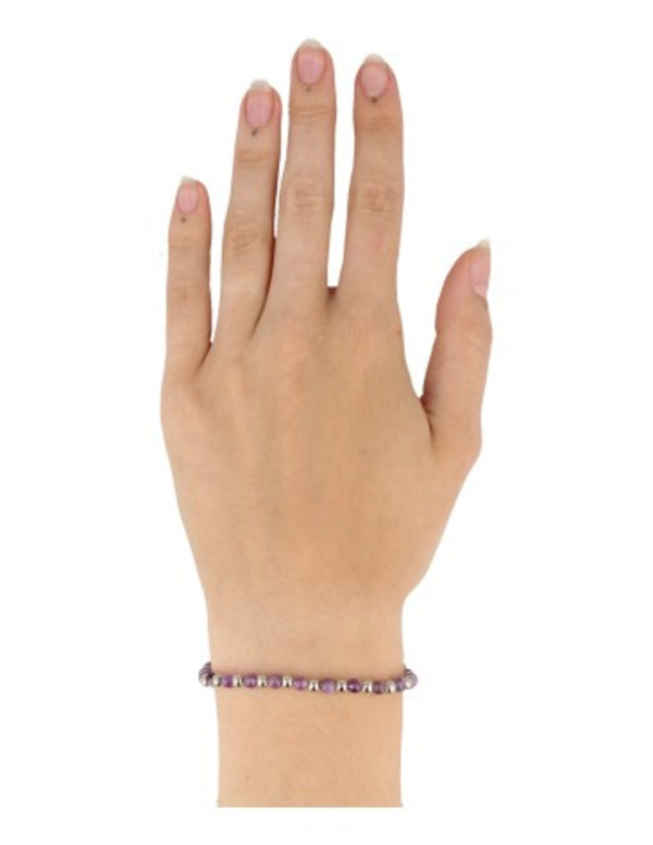 Amethist Ibiza love edelsteen armband