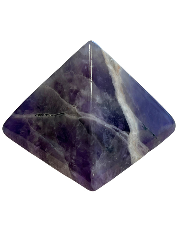 Amethist edelsteen piramide 35 mm