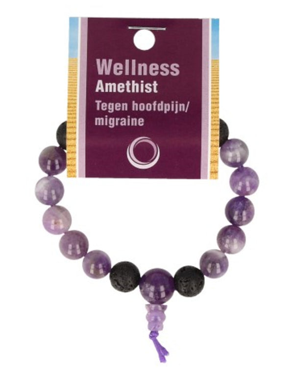Amethist powerbead mannen 21cm