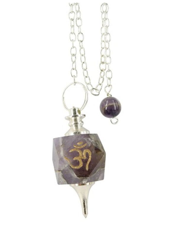 Amethist reiki edelsteen pendel