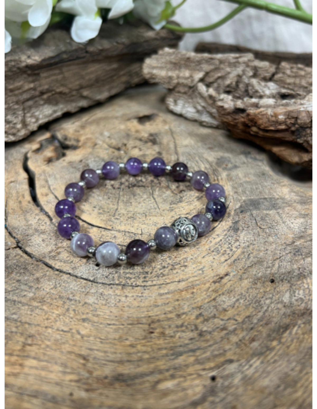 Amethist sterrenbeeld armband - Vissen