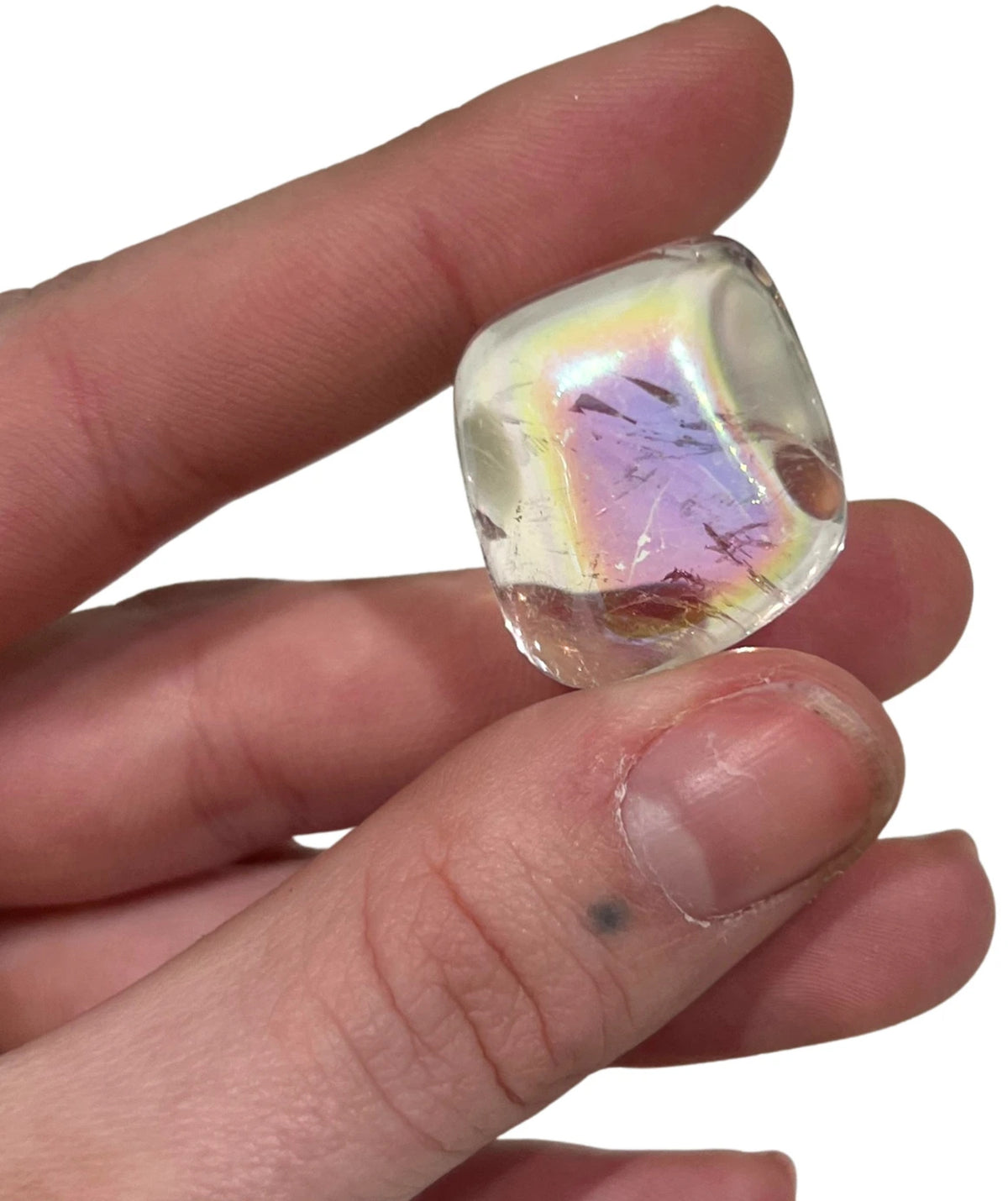 Angel Aura 50 gr. trommelstenen (mt2-3) (gecoat)