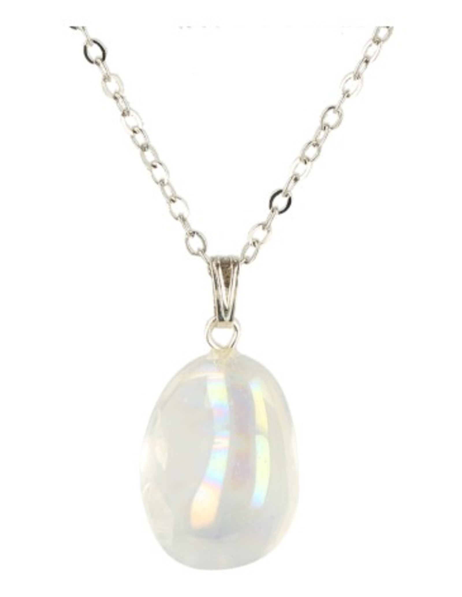 Angel Aura edelsteen hanger geslepen (gecoat)