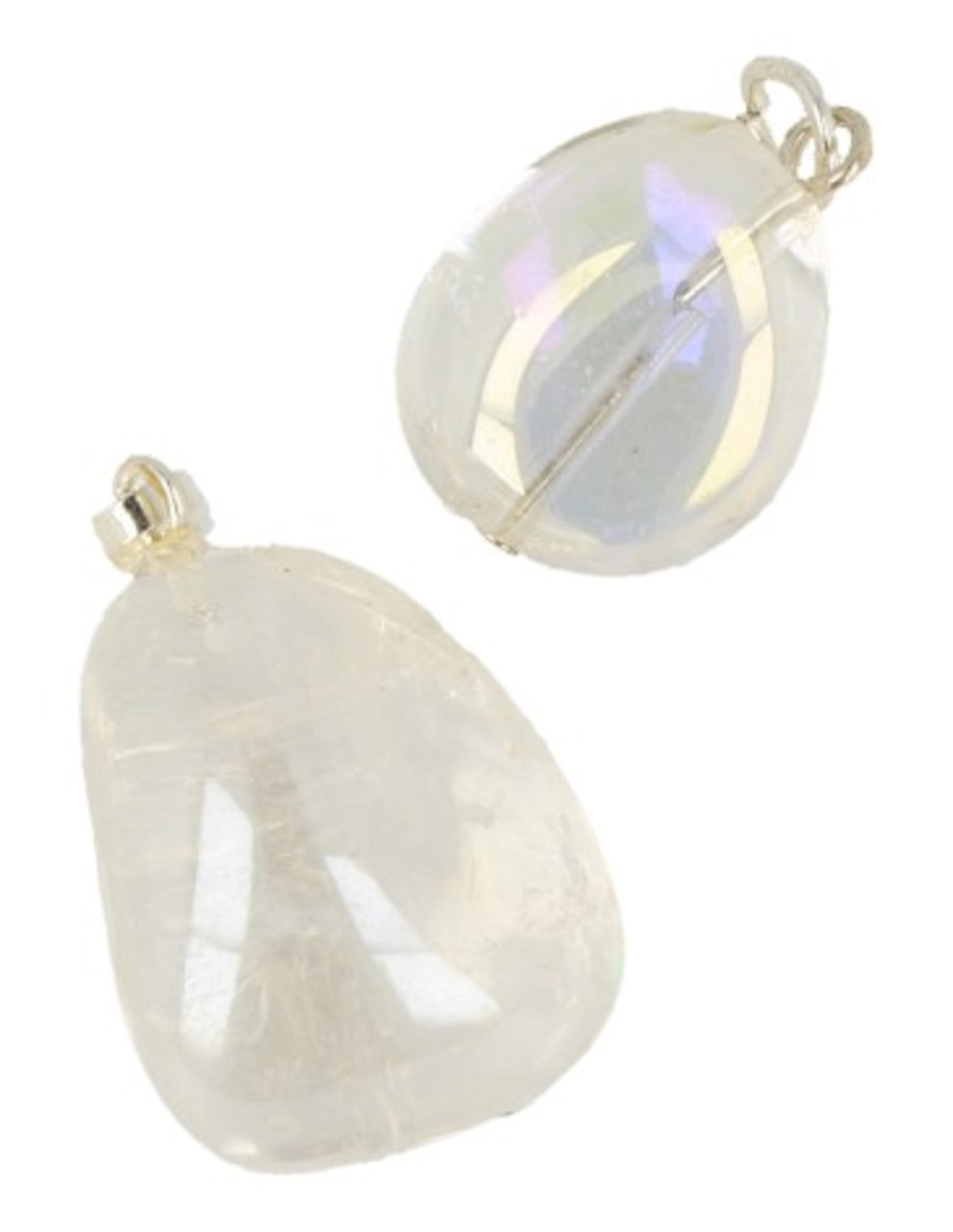 Angel Aura edelsteen hanger geslepen (gecoat)