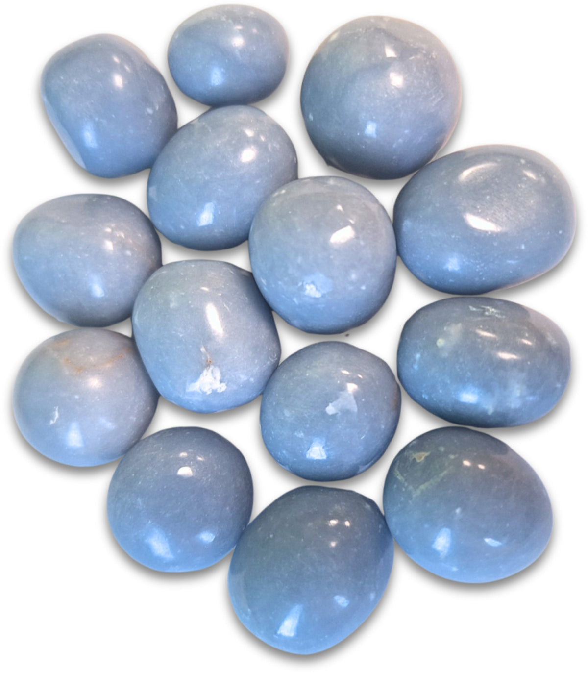 Angeliet trommelstenen 250 gr. (mt3)