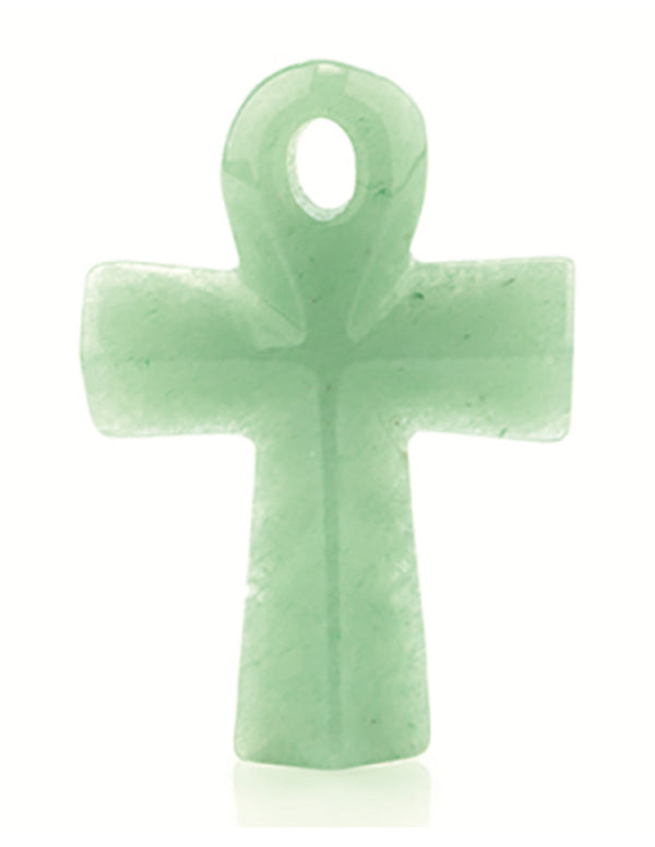Aventurijn groen edelsteen Ankh hanger
