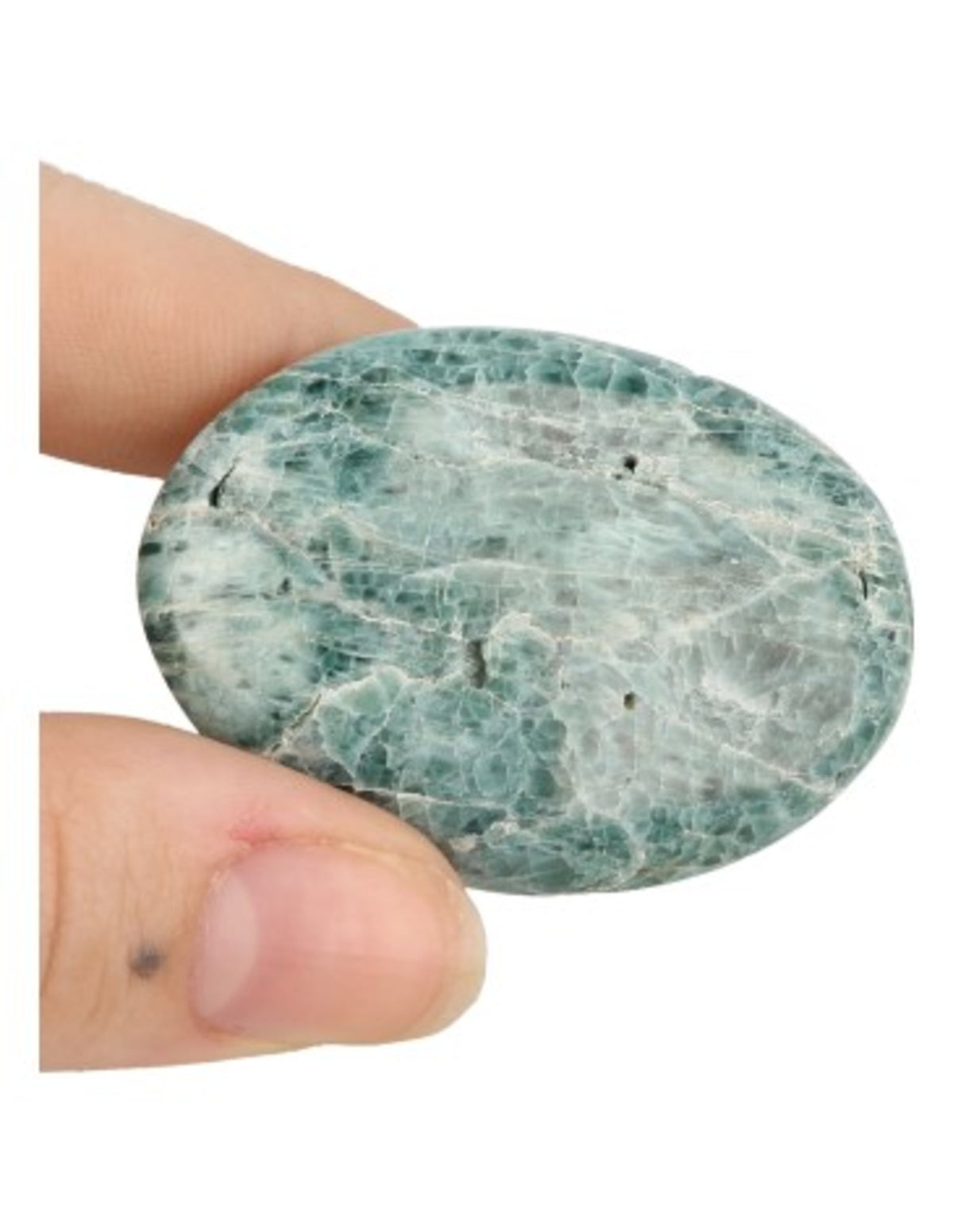 Apatiet groen / blauw zaksteen