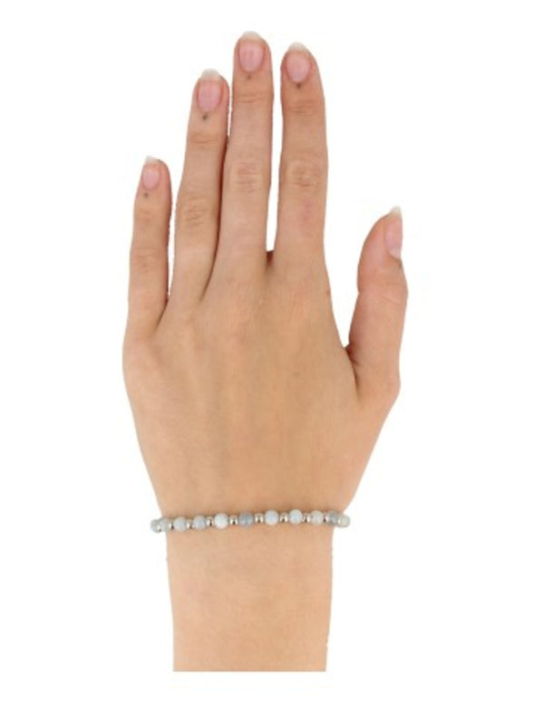 Aquamarijn Ibiza love edelsteen armband