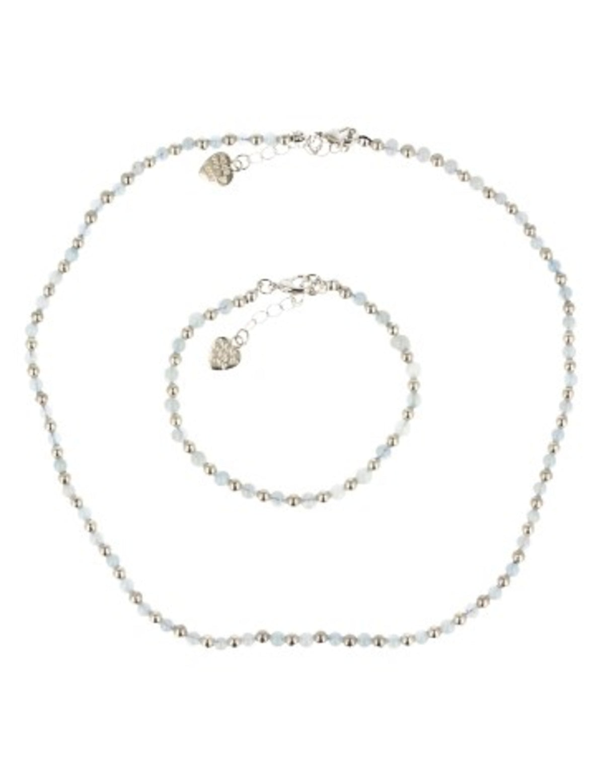 Aquamarijn Ibiza love armband