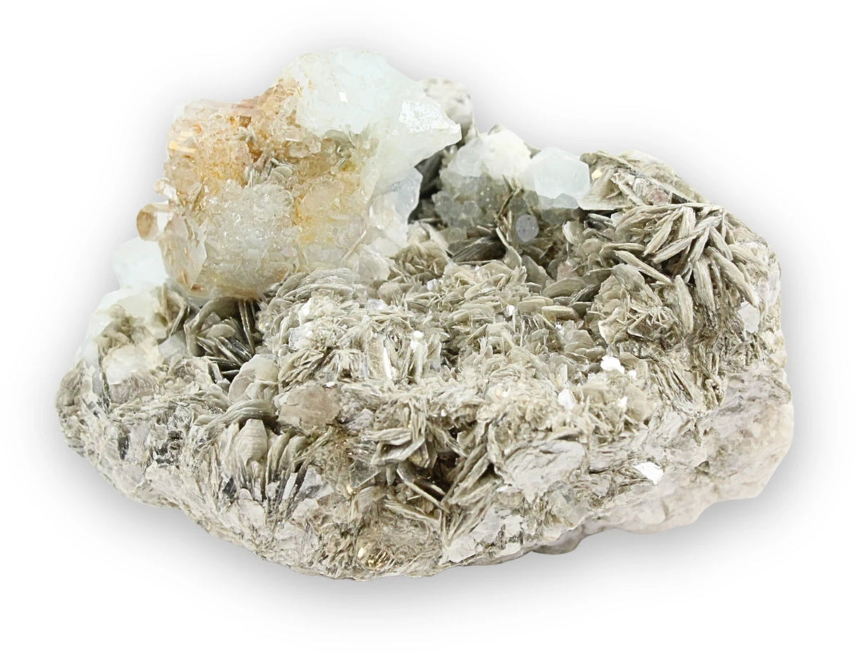 Aquamarijn met mica ruw nr. 102