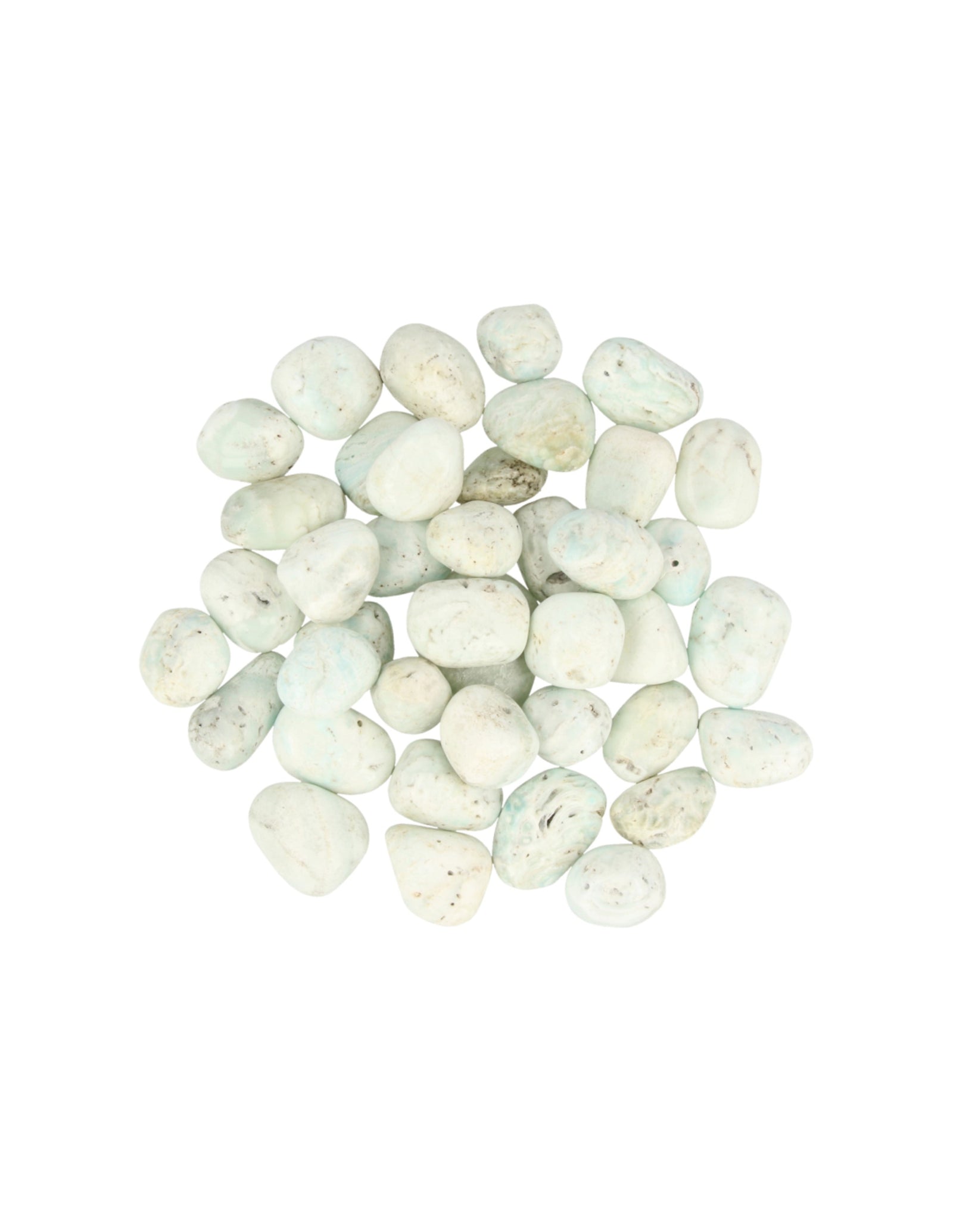 Aragoniet blauw 500 gr. trommelstenen (mt2)