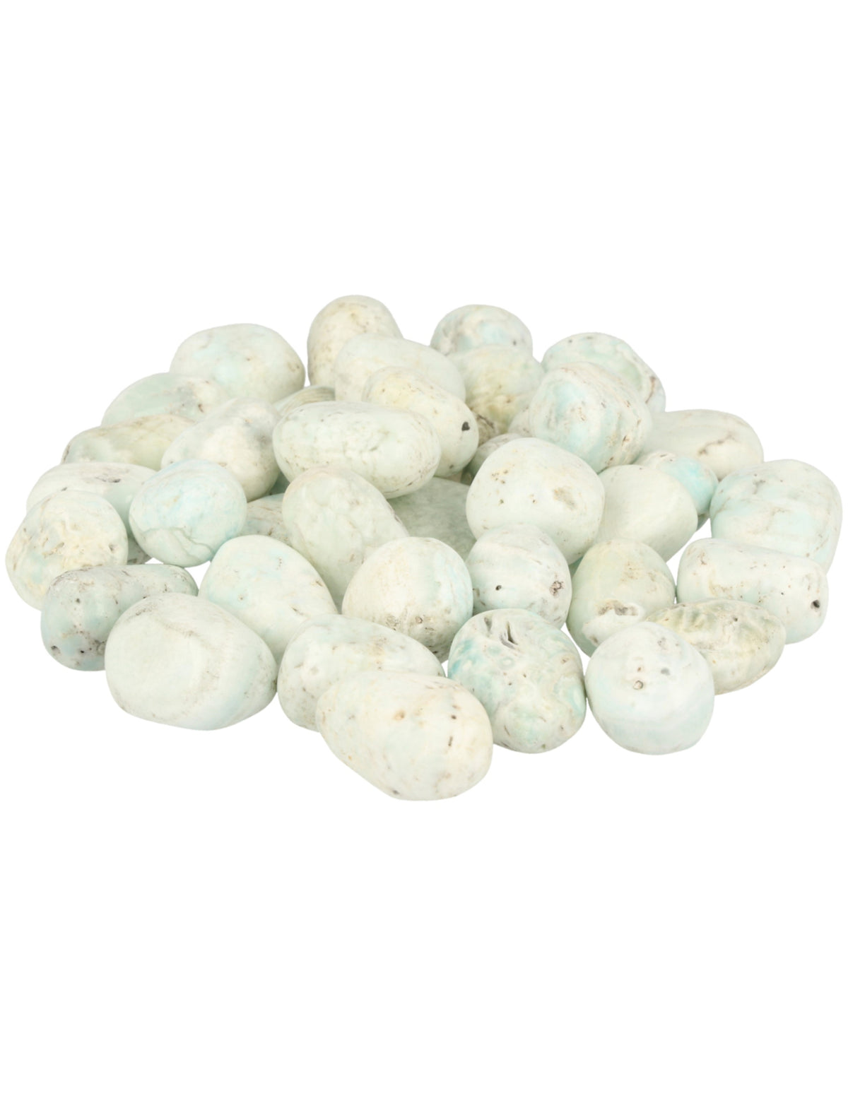 Aragoniet blauw 500 gr. trommelstenen (mt2)