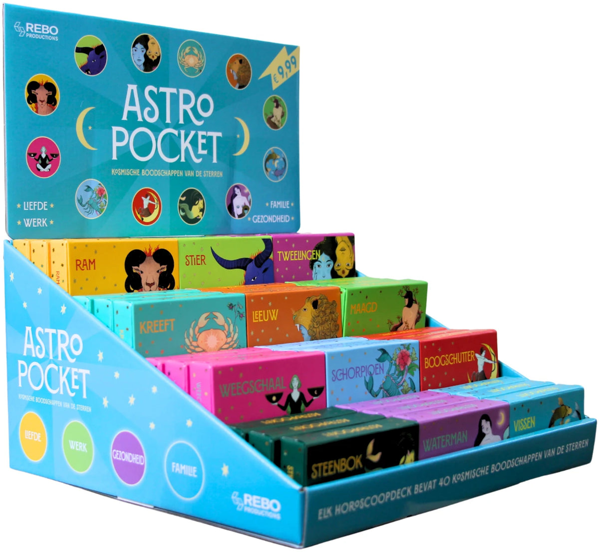 Astro pocket - Display met 12 sterrenbeeldkaarten