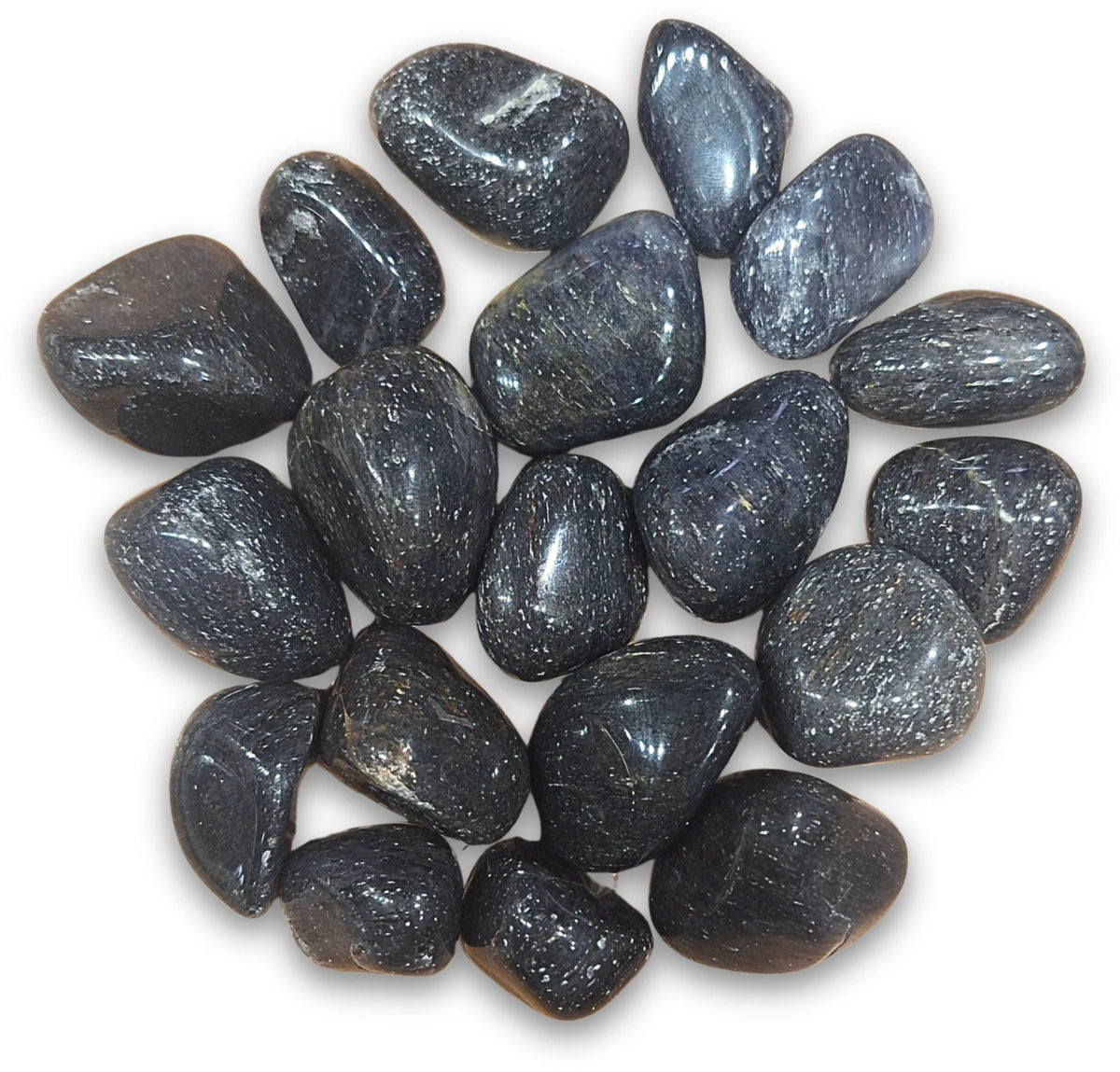 Aventurijn blauw trommelstenen 250 gr. (mt3)