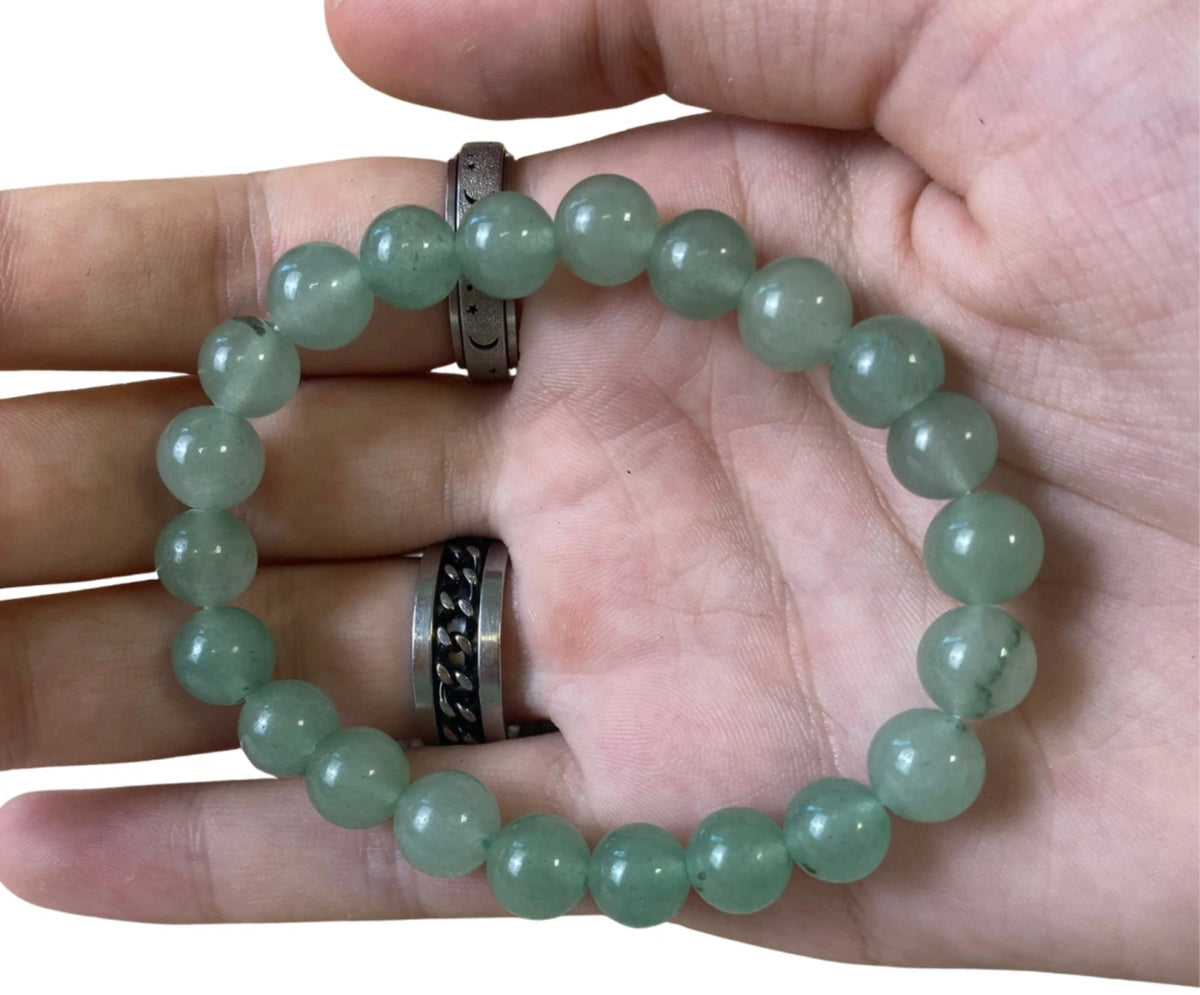 Aventurijn groen kralenarmband 8 mm
