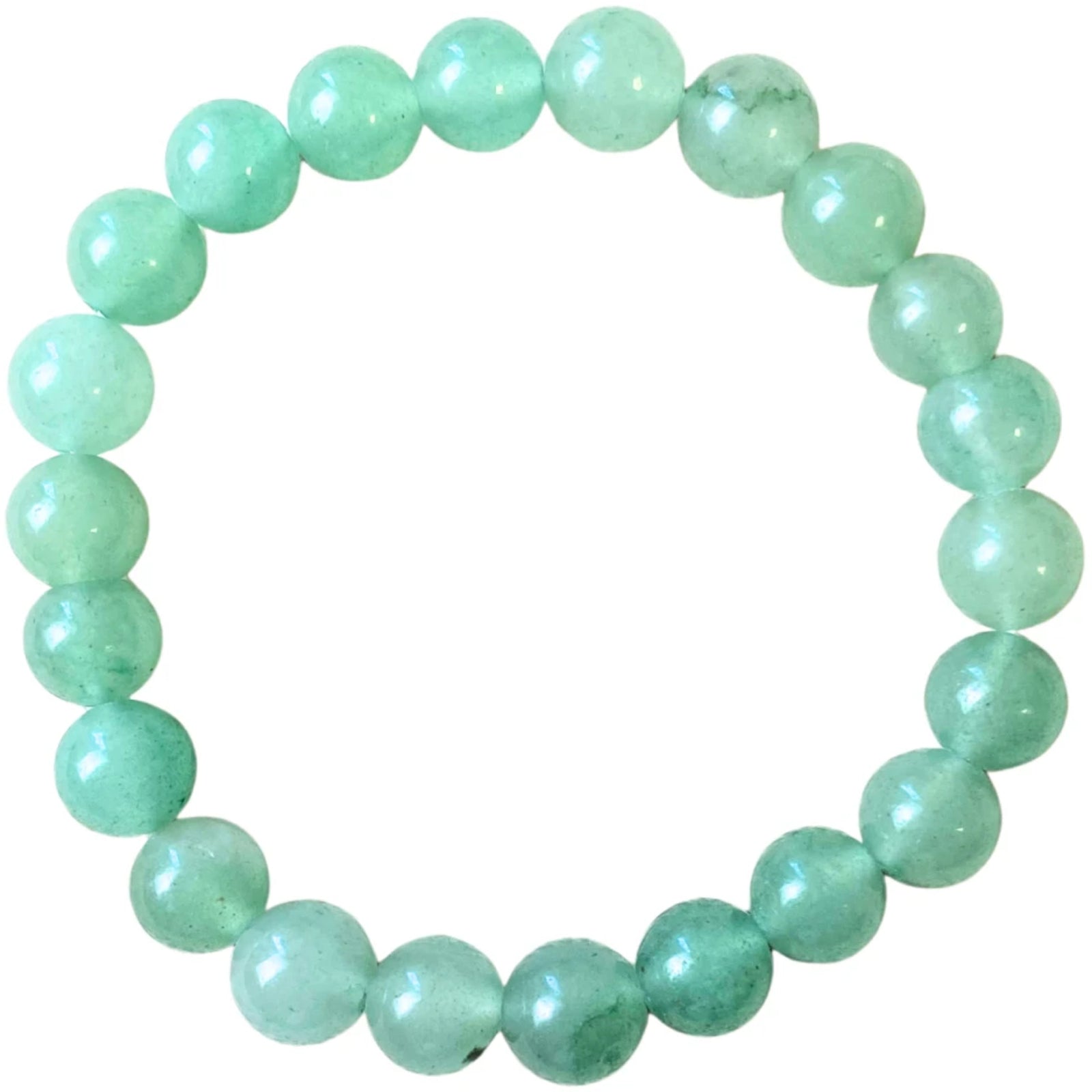 Aventurijn groen kralenarmband 8 mm