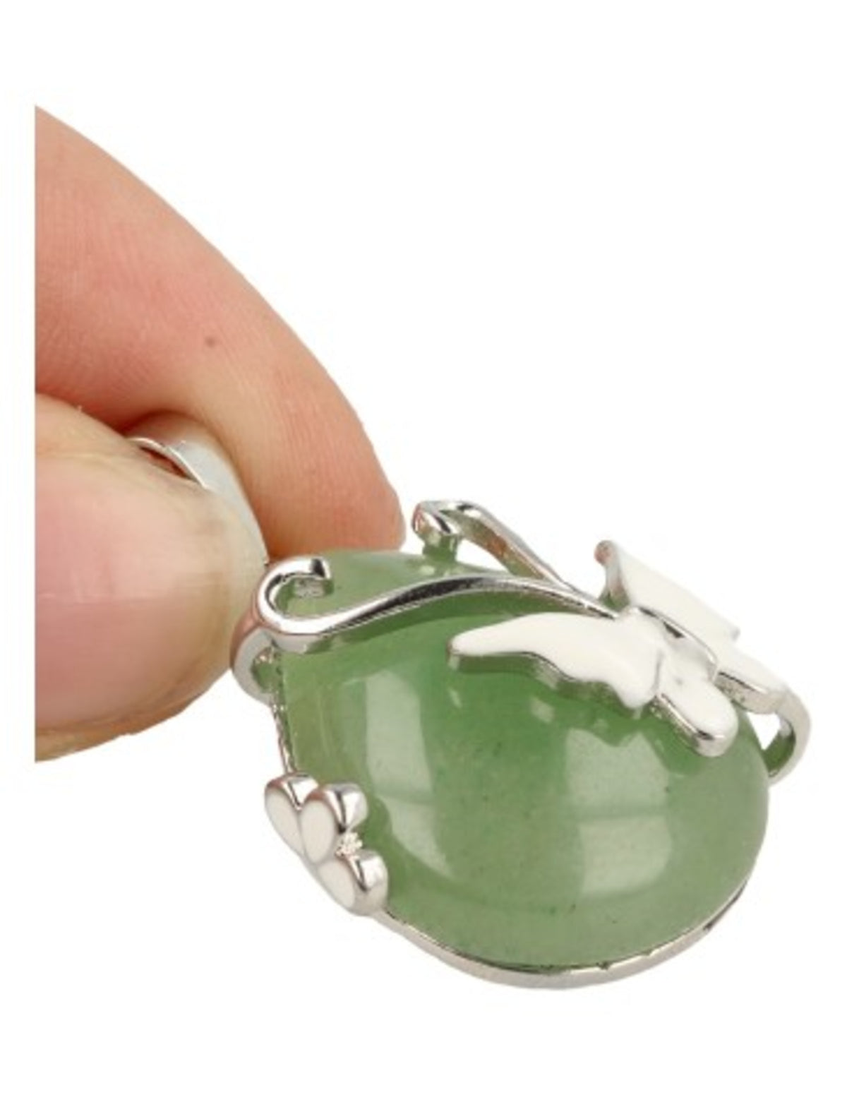 Aventurijn groen vlinder druppel hanger
