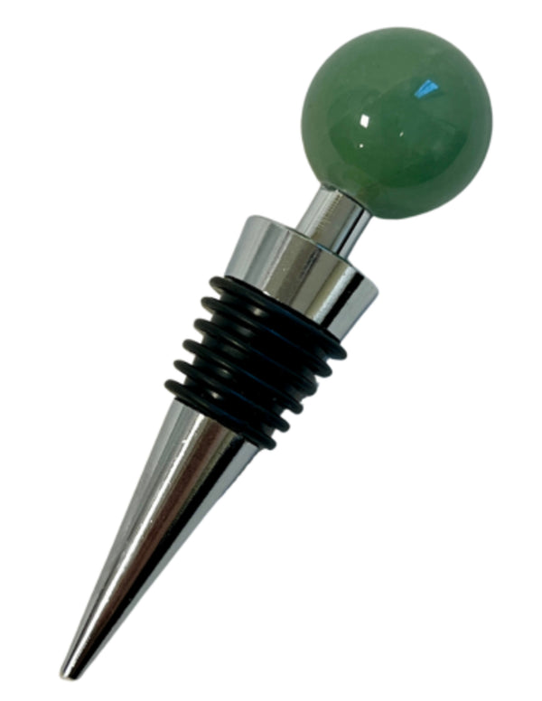 Aventurijn groen wijnstopper bol