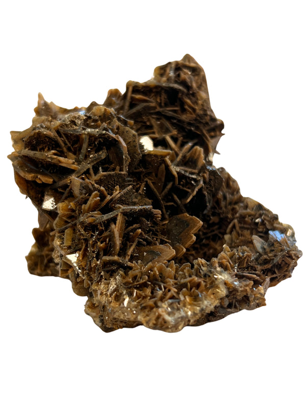 Bariet bruin ruwe edelsteen stuk nr.01
