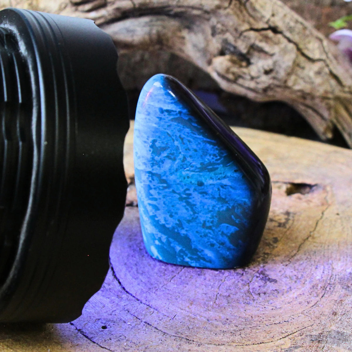 Barnsteen blauw sculptuur nr.35