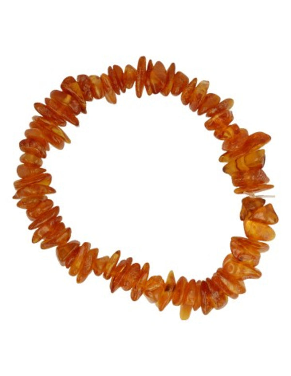 Barnsteen edelsteen splitarmband geel