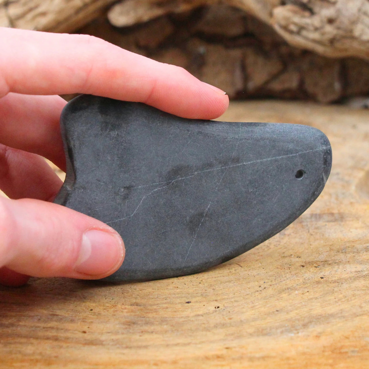 Basalt guasha massage schraper hart