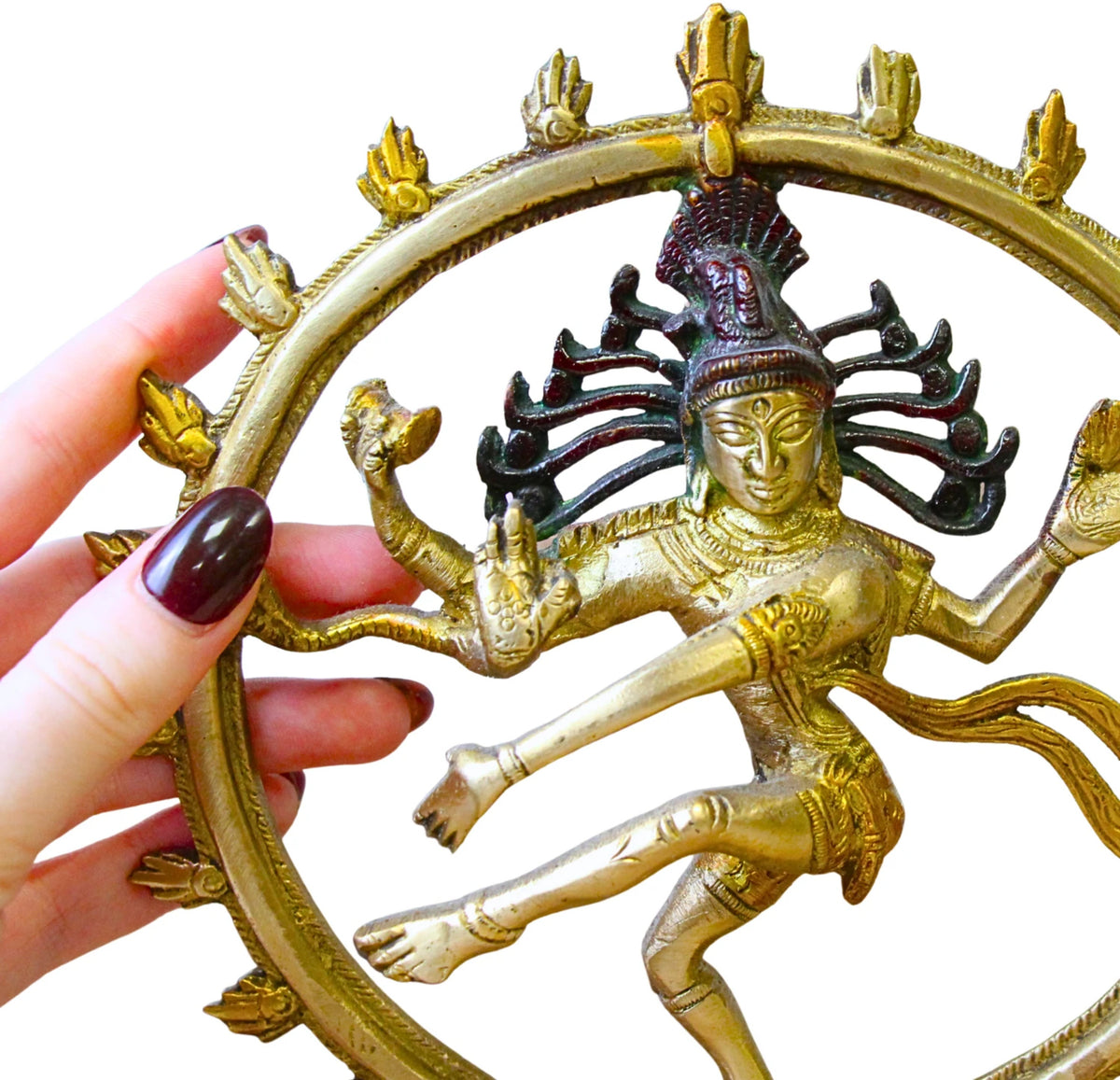 Beeld brons Shiva Nataraja tripple gold