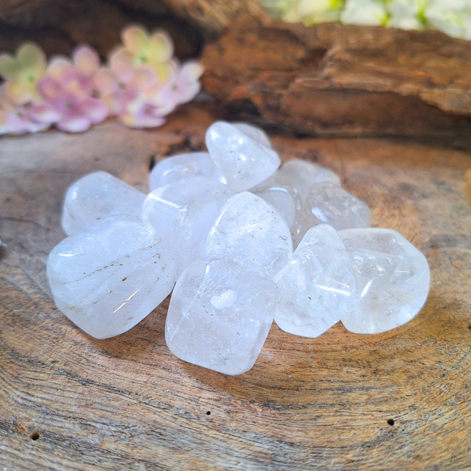 Bergkristal AB 250 gr. trommelstenen (mt3)