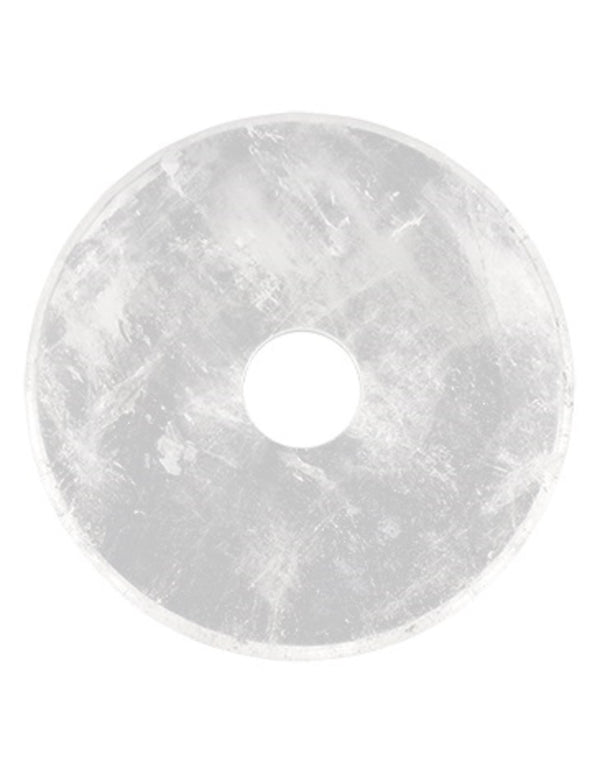 Bergkristal edelsteen donut 40 mm Hanger