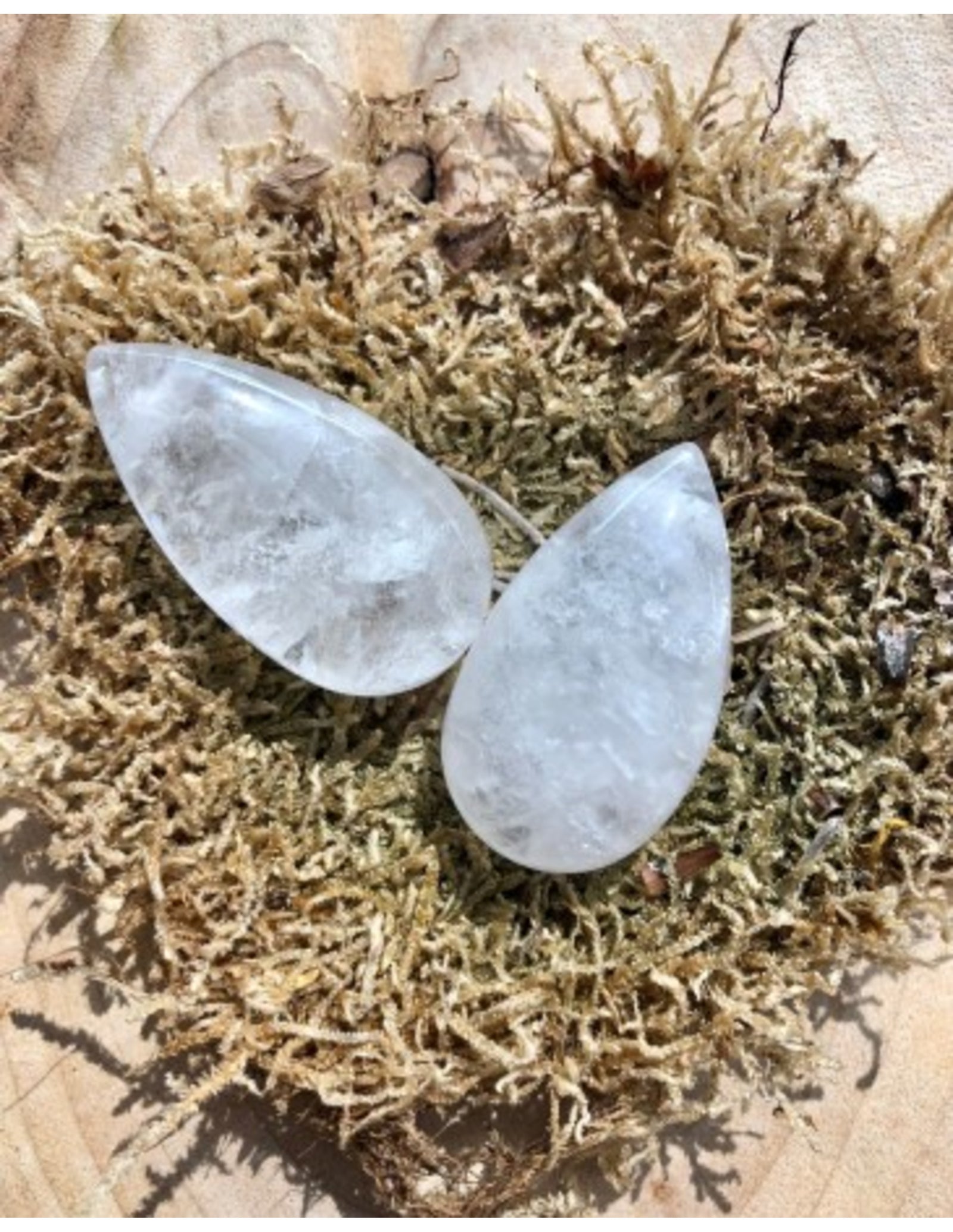 Bergkristal edelsteen druppel hanger