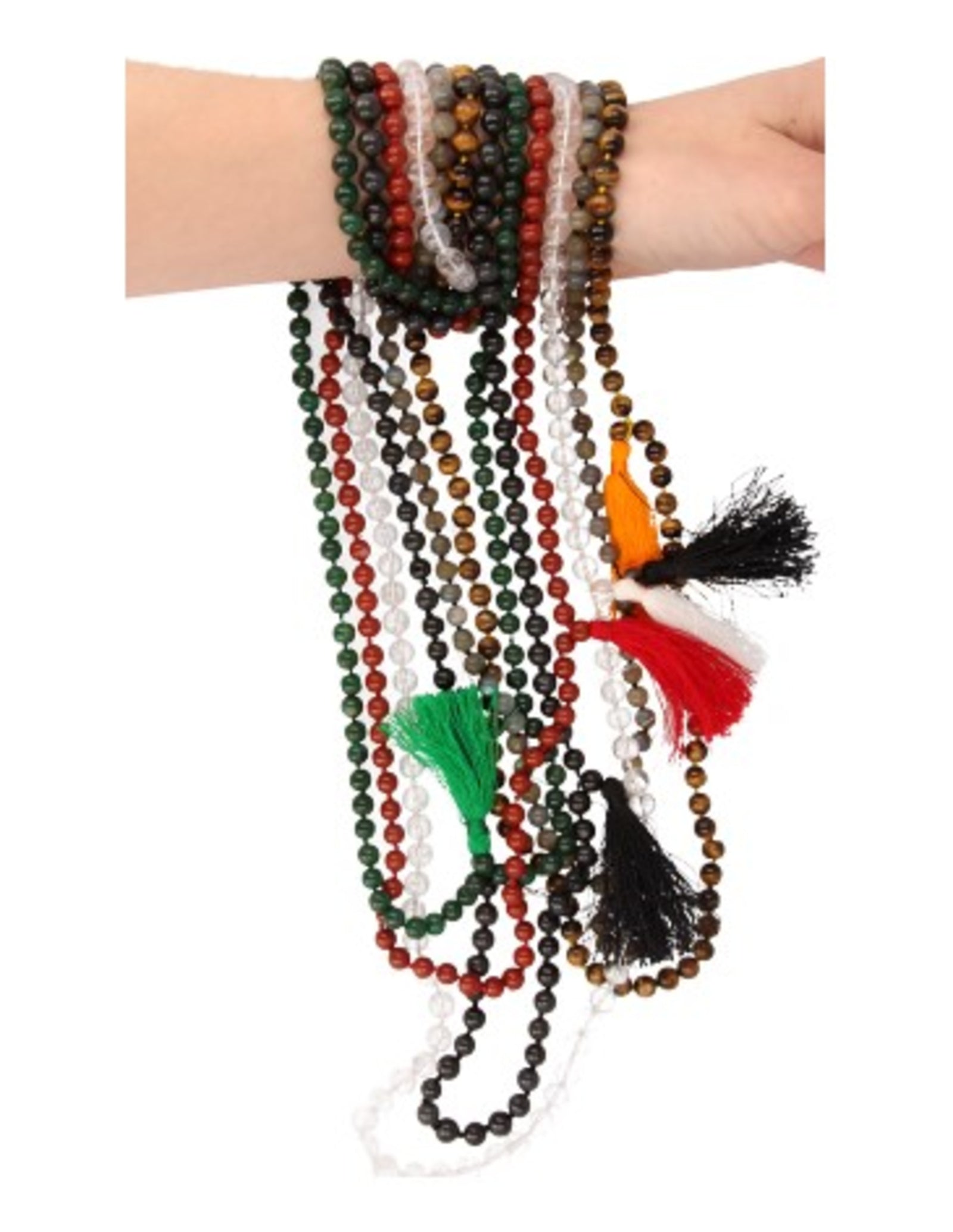 Bergkristal mala ketting