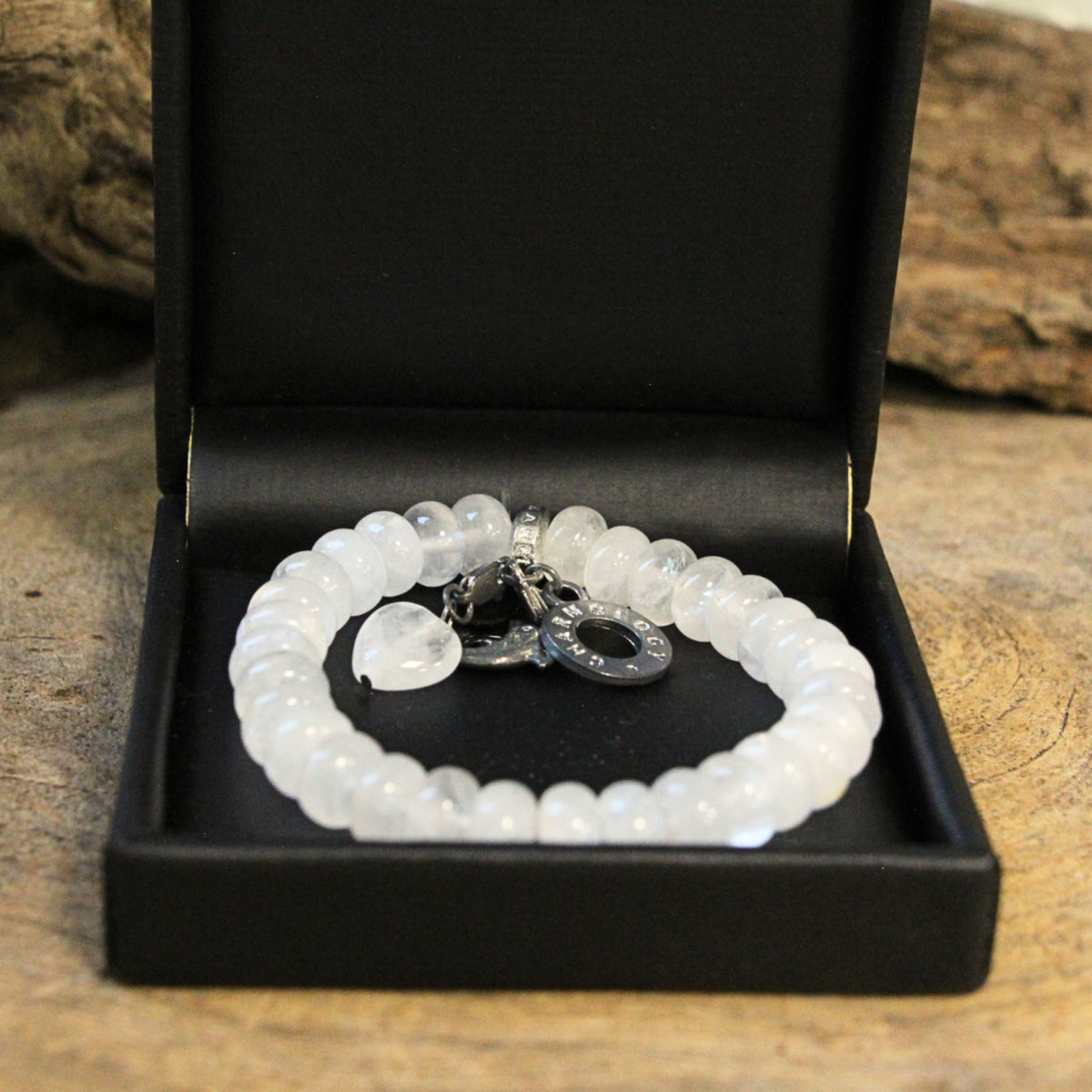 Bergkristal Ruby Mania, armband nr 1, rond