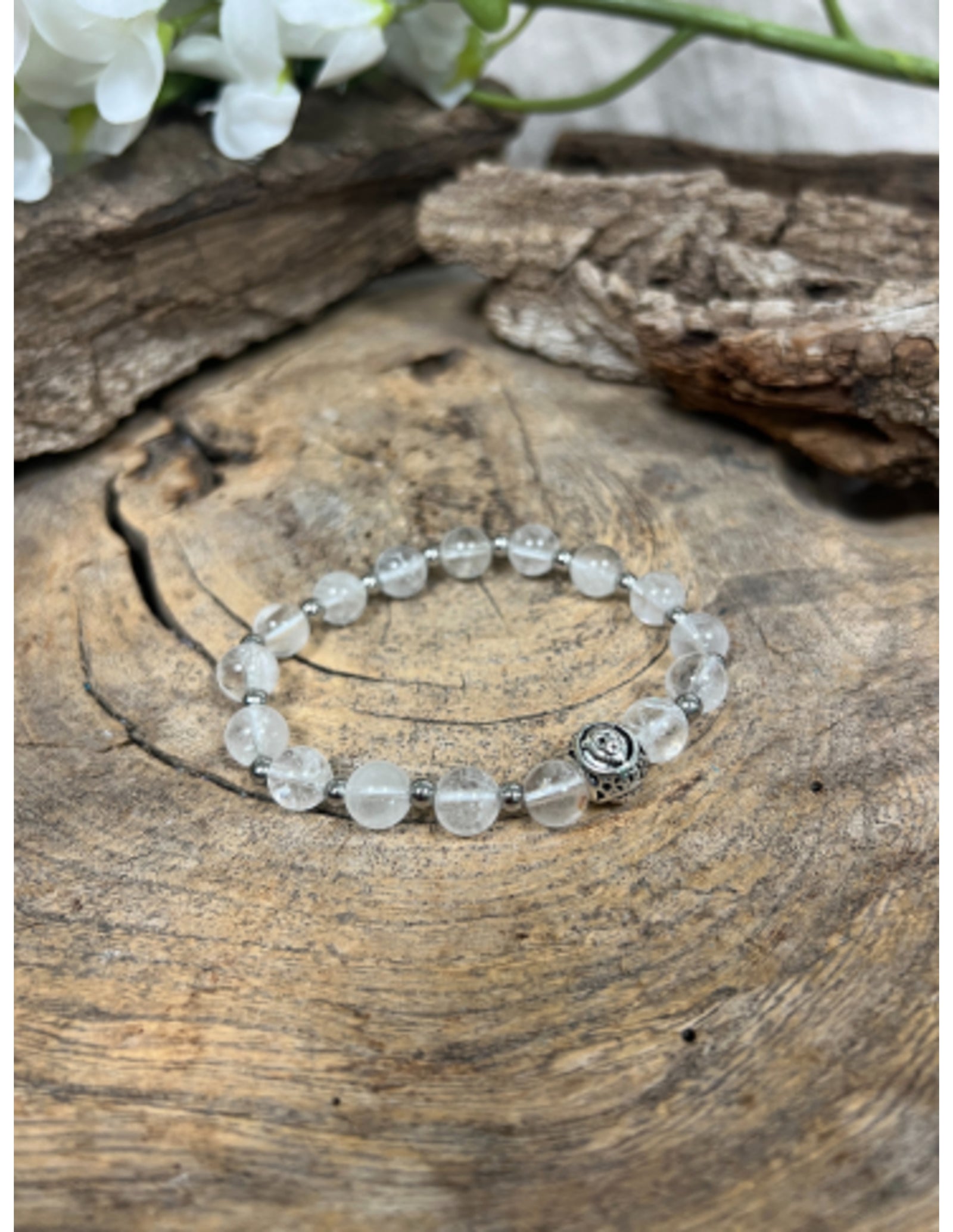 Bergkristal sterrenbeeld armband - Leeuw