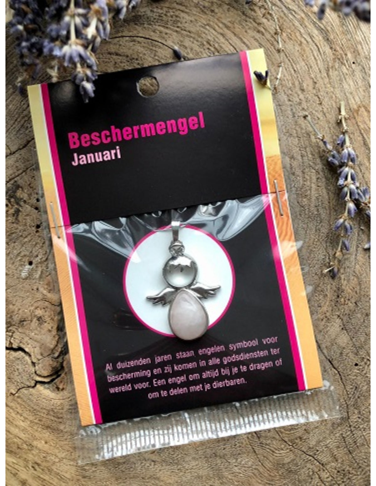 Beschermengel Januari op kaartje